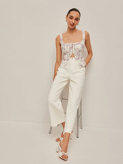 High-Waist Wide-Leg Jeans