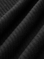 Semi-Sheer Ribbed Knit Top