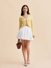 Cotton Pleated Skirt