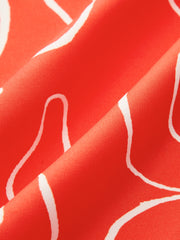 Halter Tie-Back Printed Dress