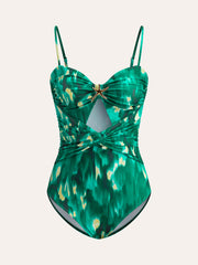 Starfish Detail Wrap One-Piece Swimsuit