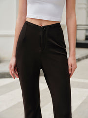 Mid-Waist Flare Pants