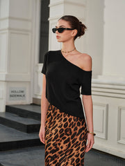 Off-Shoulder Short Sleeve Top