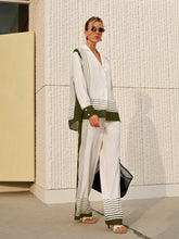 Striped Print Collar Shirt