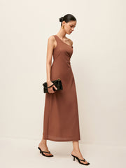 Cotton One-Shoulder Dress