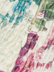 Floral Print Tie-Strap Belted Dress