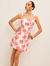 Floral Print Square Neck Dress