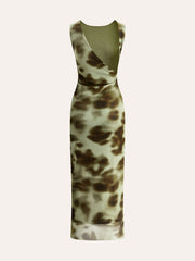 Boho Print Mesh Dress