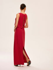 Cotton & Linen Tie-Back Skirt Set