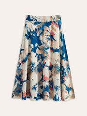Boho Floral Print Skirt