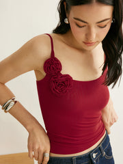 Floral Detail Cami Top