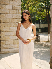 Satin V-Neck Cami Dress