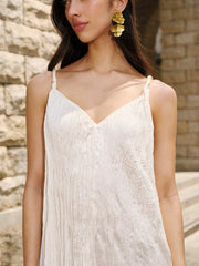 Satin V-Neck Cami Dress