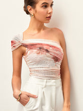Tie-Dye One-Shoulder Top