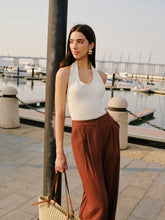 Halter Neck Knit Top