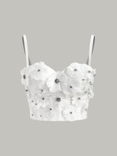 Semi-Sheer Embroidered Floral Sweetheart Corset