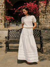 Tiered Scalloped Hem Skirt
