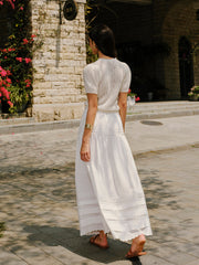 Tiered Scalloped Hem Skirt