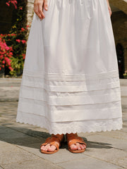 Tiered Scalloped Hem Skirt
