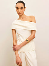 One-Shoulder Draped Top