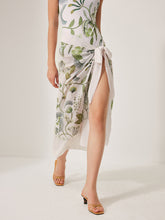 Chiffon Tie-Detail Cover-Up Skirt