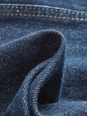 Cotton Mid-Waist Wide-Leg Jeans