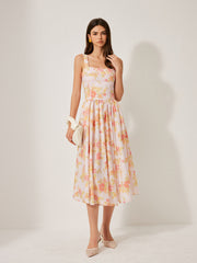 Floral Print A-Line Dress