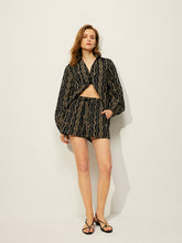 Printed Shirt Shorts Set Without Belt