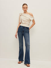 One-Shoulder Top With Bow Detail