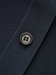 Structured Peplum Button-Up Knit Vest