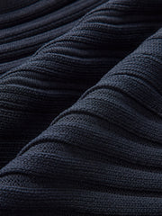 Structured Peplum Button-Up Knit Vest