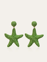 Star-Shaped Crochet Earrings