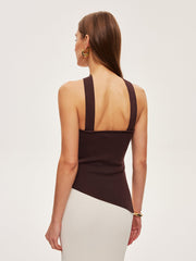 Halter Neck Knit Top