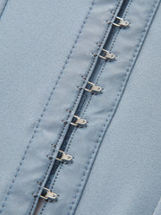 Lace Trim Sweetheart Neck Bow Detail Corset