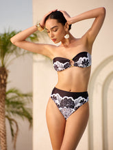 Floral Print High-Waist Bikini Bottom