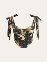 Sweetheart Neck Bow Knotted Strap Corset