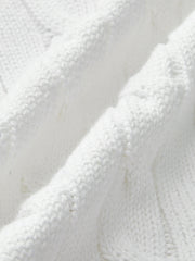 Cotton Denim Collar Knit Top