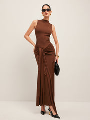 Twisted Knot Sleeveless Dress