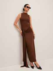 Twisted Knot Sleeveless Dress