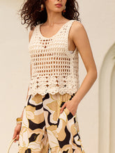 Sheer Crochet Knit Tank Top