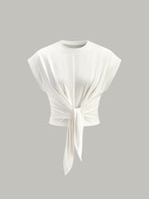 Tie-Front Cap Sleeve Top