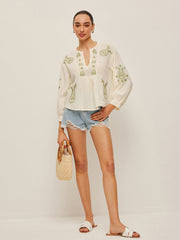 Boho Embroidered Blouse