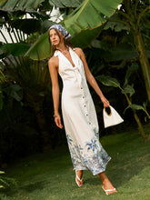 Boho Tie-Front Backless Dress