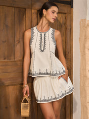 Cotton Embroidered Top