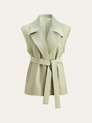 Belted Pocketed Vest