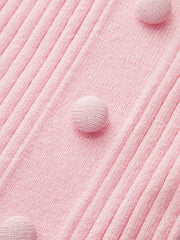 Asymmetrical Halter Button Knit Top