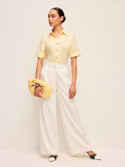 Short Sleeve Knit Polo Shirt