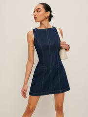 Sleeveless Denim Dress