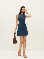 Sleeveless Denim Dress
