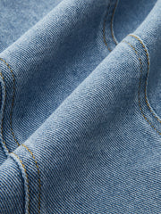 Sleeveless Button-Up Denim Vest